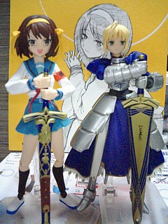 ハルヒとセイバーさんて身長同じくらいだっけ…?